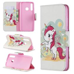 Cloud Star Unicorn Leather Wallet Case for Huawei Honor 10i