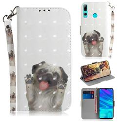 Pug Dog 3D Painted Leather Wallet Phone Case for Huawei Honor 10i