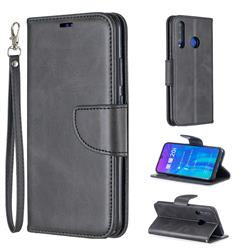 Classic Sheepskin PU Leather Phone Wallet Case for Huawei Honor 10i - Black