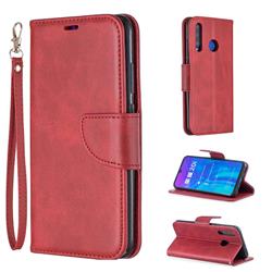 Classic Sheepskin PU Leather Phone Wallet Case for Huawei Honor 10i - Red
