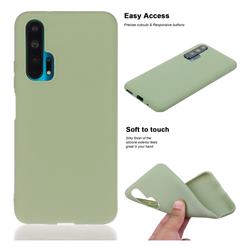 Soft Matte Silicone Phone Cover for Huawei Honor 20 Pro - Bean Green