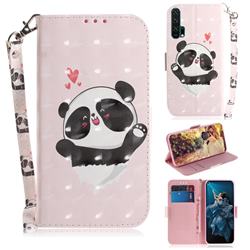 Heart Cat 3D Painted Leather Wallet Phone Case for Huawei Honor 20 Pro