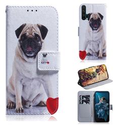 Pug Dog PU Leather Wallet Case for Huawei Honor 20 Pro