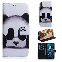 Sleeping Panda PU Leather Wallet Case for Huawei Honor 20 Pro