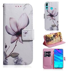 Magnolia Flower PU Leather Wallet Case for Huawei Honor 20i