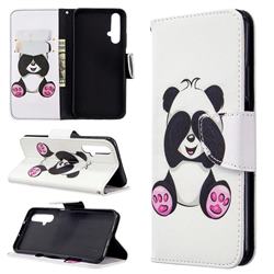 Lovely Panda Leather Wallet Case for Huawei Honor 20s