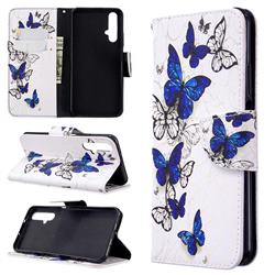 Flying Butterflies Leather Wallet Case for Huawei Honor 20s