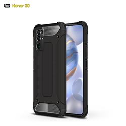 King Kong Armor Premium Shockproof Dual Layer Rugged Hard Cover for Huawei Honor 30 - Black Gold