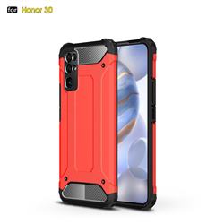 King Kong Armor Premium Shockproof Dual Layer Rugged Hard Cover for Huawei Honor 30 - Big Red