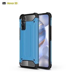 King Kong Armor Premium Shockproof Dual Layer Rugged Hard Cover for Huawei Honor 30 - Sky Blue