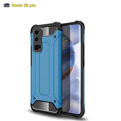 King Kong Armor Premium Shockproof Dual Layer Rugged Hard Cover for Huawei Honor 30 Pro - Sky Blue