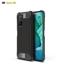 King Kong Armor Premium Shockproof Dual Layer Rugged Hard Cover for Huawei Honor 30s - Black Gold