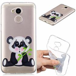 Bamboo Panda Clear Varnish Soft Phone Back Cover for Huawei Honor 6A