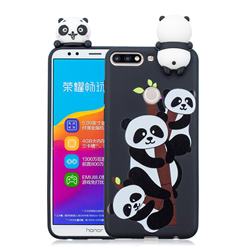 Ascended Panda Soft 3D Climbing Doll Soft Case for Huawei Honor 7C
