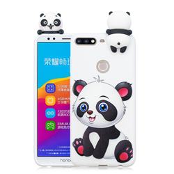 Panda Girl Soft 3D Climbing Doll Soft Case for Huawei Honor 7C