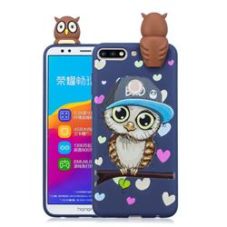 Bad Owl Soft 3D Climbing Doll Soft Case for Huawei Honor 7C