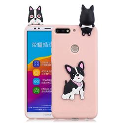 Cute Dog Soft 3D Climbing Doll Soft Case for Huawei Honor 7C