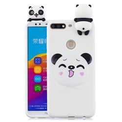 Smiley Panda Soft 3D Climbing Doll Soft Case for Huawei Honor 7C