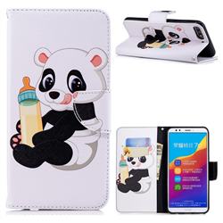 Baby Panda Leather Wallet Case for Huawei Honor 7C