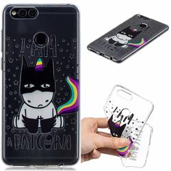 Batman Clear Varnish Soft Phone Back Cover for Huawei Honor 7X