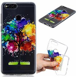 Oil Painting Tree Clear Varnish Soft Phone Back Cover for Huawei Honor 7X