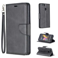 Classic Sheepskin PU Leather Phone Wallet Case for Huawei Honor 7X - Black