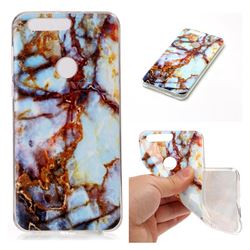 Blue Gold Soft TPU Marble Pattern Case for Huawei Honor 8