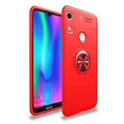 Auto Focus Invisible Ring Holder Soft Phone Case for Huawei Honor 8A - Red