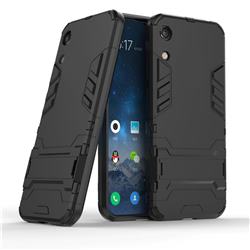 Armor Premium Tactical Grip Kickstand Shockproof Dual Layer Rugged Hard Cover for Huawei Honor 8A - Black