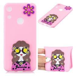 Violet Girl Soft 3D Silicone Case for Huawei Honor 8A