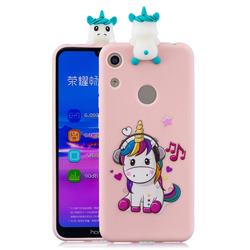 Music Unicorn Soft 3D Climbing Doll Soft Case for Huawei Honor 8A