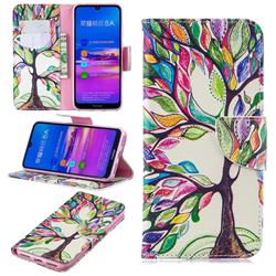 The Tree of Life Leather Wallet Case for Huawei Honor 8A