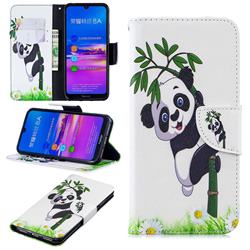 Bamboo Panda Leather Wallet Case for Huawei Honor 8A