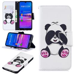 Lovely Panda Leather Wallet Case for Huawei Honor 8A