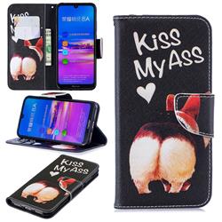 Lovely Pig Ass Leather Wallet Case for Huawei Honor 8A