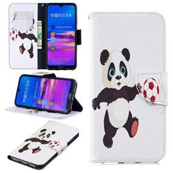 Football Panda Leather Wallet Case for Huawei Honor 8A