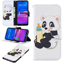 Baby Panda Leather Wallet Case for Huawei Honor 8A