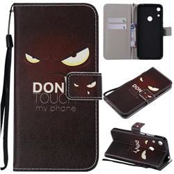 Angry Eyes PU Leather Wallet Case for Huawei Honor 8A