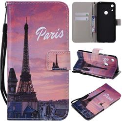 Paris Eiffel Tower PU Leather Wallet Case for Huawei Honor 8A