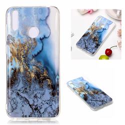 Sea Blue Soft TPU Marble Pattern Case for Huawei Honor 8C