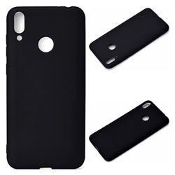Candy Soft Silicone Protective Phone Case for Huawei Honor 8C - Black
