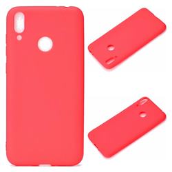 Candy Soft Silicone Protective Phone Case for Huawei Honor 8C - Red