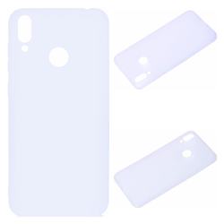 Candy Soft Silicone Protective Phone Case for Huawei Honor 8C - White