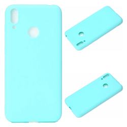 Candy Soft Silicone Protective Phone Case for Huawei Honor 8C - Light Blue
