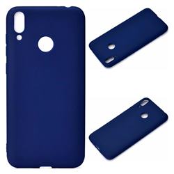 Candy Soft Silicone Protective Phone Case for Huawei Honor 8C - Dark Blue