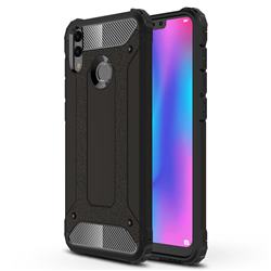 King Kong Armor Premium Shockproof Dual Layer Rugged Hard Cover for Huawei Honor 8C - Black Gold