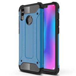 King Kong Armor Premium Shockproof Dual Layer Rugged Hard Cover for Huawei Honor 8C - Sky Blue