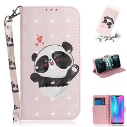 Heart Cat 3D Painted Leather Wallet Phone Case for Huawei Honor 8C
