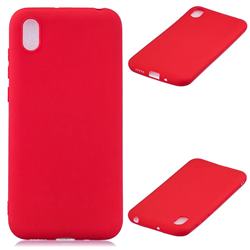 Candy Soft Silicone Protective Phone Case for Huawei Honor 8S(2019) - Red