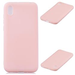Candy Soft Silicone Protective Phone Case for Huawei Honor 8S(2019) - Light Pink